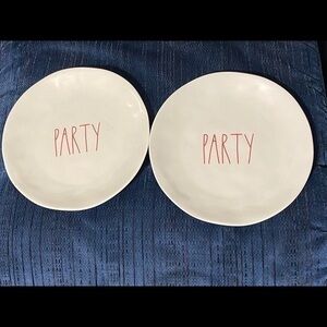 Set of 2 Rae Dunn 10” Plates
